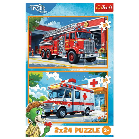 Puzzle Trefl 2x24 W krainie radości 344479