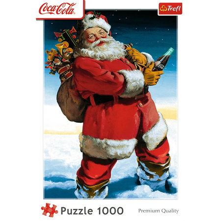 Puzzle Trefl 1000 Coca-Cola Mikołaj na śniegu 109238