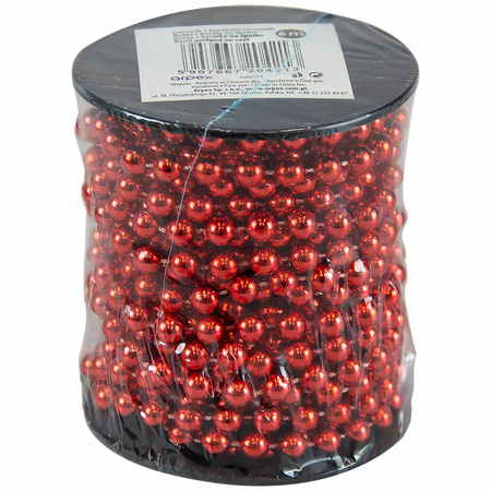 Łańcuch z koralami na szpuli czerwony 227087