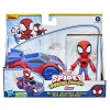 Marvel F1459/F1940 Spidey i przyjaciele Spidey z pojazdem Figurka 10 cm 974948