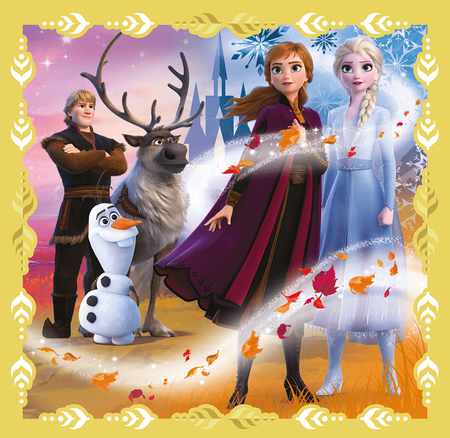 Puzzle Trefl 3w1 Moc Anny i Elsy Disney Frozem II 348477