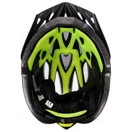 Kask rowerowy Meteor Marven L 58-61cm czarny/zielony