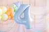 Balon foliowy cyfra 4 72cm jasny niebieski 034709