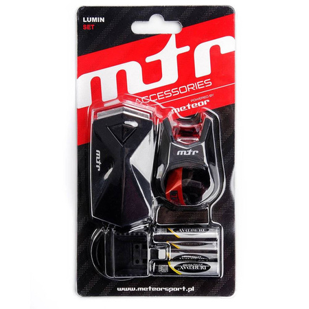 Zestaw lampek rowerowych Meteor Lumin 046283