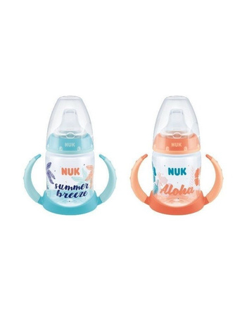 Nuk butelka 150ml beach do nauki picia ustnik niekapek  silkionowy 325963