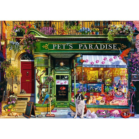 Puzzle Trefl 1000 Premium Plus Tea Time Raj dla Zwierząt 108415