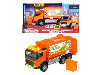 Majorette Śmieciarka Volvo 19 cm światło dźwięk 068182