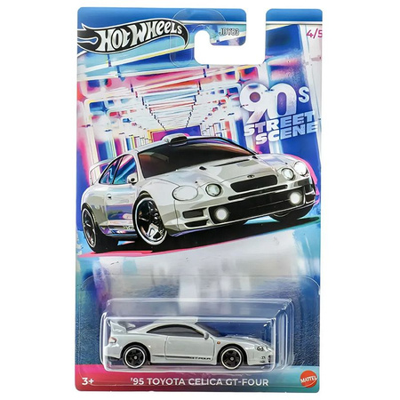 Hot Wheels JDY83 4/5 Samochodzik Street Sport '95 Toyota Celica GT-Four 267330 