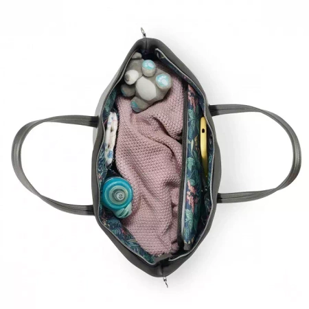 Kinderkraft Mommy bag Torba Treasurebag Dark Grey Nature Vibes 919574