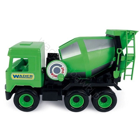 Middle truck betoniarka zielona w kartonie wader 32104