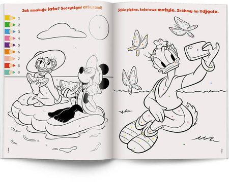 Książeczka MINNIE KOLOROWANKA WEDŁUG KODU 344948