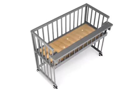 Łóżeczko dostawne 90x40 Piccolino grafit