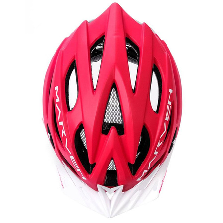 Kask rowerowy meteor marven s 52-56cm coral/white