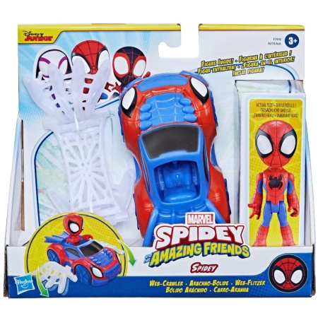Marvel F6776/F7454 Spidey i przyjaciele Spidey z pojazdem Figurka 181611