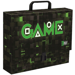 TECZKA Z RĄCZKĄ A4 XL (33x24,8x 9cm) STRIGHT GREEN GAME 692635