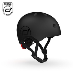 SCOOTANDRIDE Kask S-M dla dzieci 3+ Black 000492