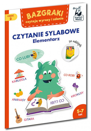 Książeczka Bazgraki Czytanie sylabowe Elementarz 5-7 lat 044010