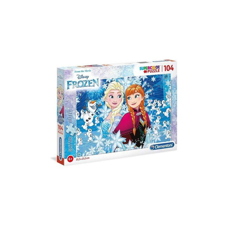 Clementoni puzzle 104 brokatowe frozen 2