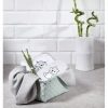 Babyono okrycie kąpielowe bambusowe 100x100 szare 408568
