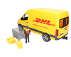 Bruder 02671 MB Sprinter DHL z figurką kuriera i z akcesoriami 026714