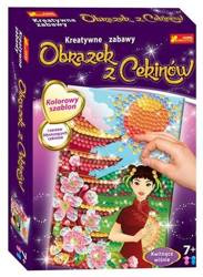 Cekinowy obrazek Kwitnące wiśnie 121945