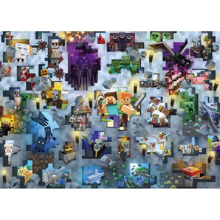 Puzzle Ravensburger 1000el Challenge Minecraft 004226