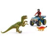 Schleich Ucieczka Quadem przed Welociraptorem Dinosaurs 014333