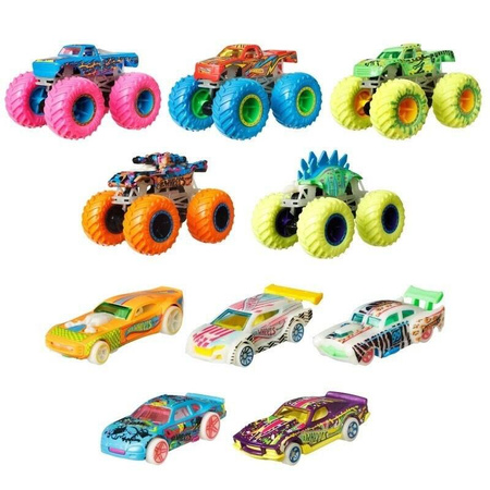 Hot Wheels HCB57 Monster Truck Pojazdy świecący w ciemności 006304
