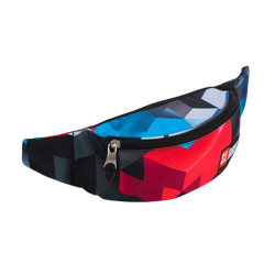 Saszetka na pasek nerka stright wb-01 red 3d blocks/czerwone klocki 3d