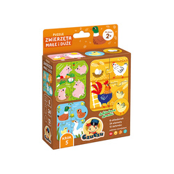 CzuCzu Puzzle Zwierzęta małe i duże 2+ 494164