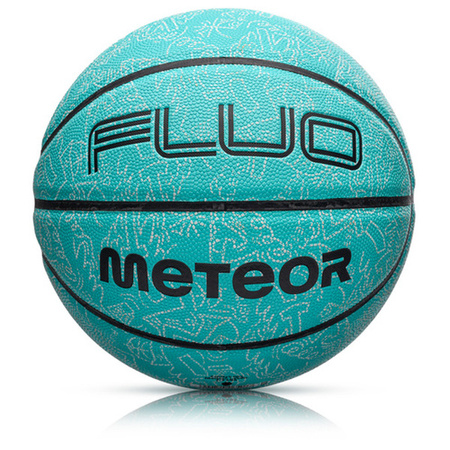 Piłka koszykowa Meteor Fluo miętowy 7 065017