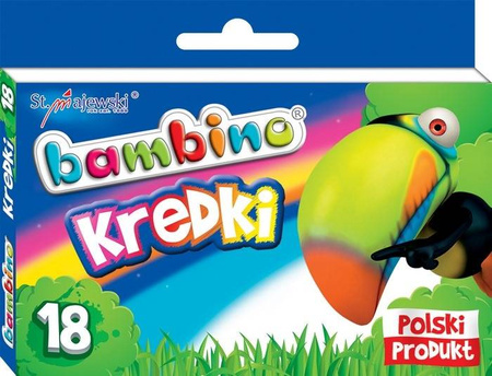 Maj kredki bambino świecowe 18kol pudełko 000201