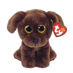 TY Beanie Babies brązowy pies NUZZLE, 15 cm