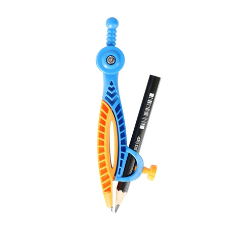 Strigo Cyrkiel plastikowy z ołówkiem w mixie kolorów 810634