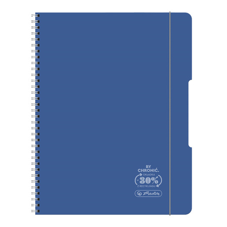 Herlitz Kołozeszyt A5 80k krata 70g 2 spirale Eco PP Granat 500233