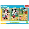 Puzzle Trefl 3x50 Myszki na wakacjach 348811