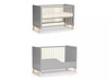 Kinderkraft łóżeczko drewniane nico grey 914463