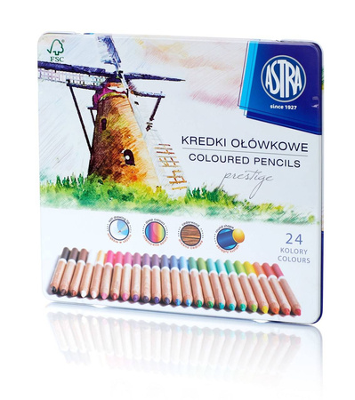 Kredki ołówkowe 24kol dr.cedr op.metal.101934 astra