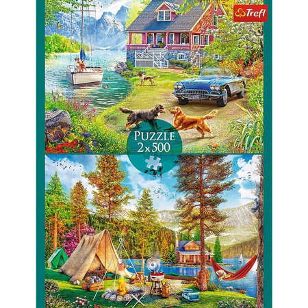 Puzzle Trefl 2x500 Letni relaks 374971