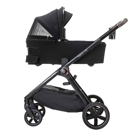 Espiro Only 2023 , 210 stylish black gel wózek dziecięcy 205668