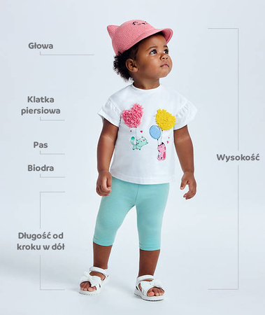 Mayoral komplet leginsy kolor 34 fragola rozmiar 2-4 m