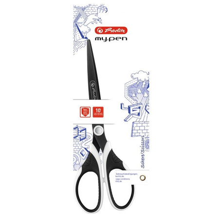 Herlitz Nożyczki My Pen czarno-białe 586359