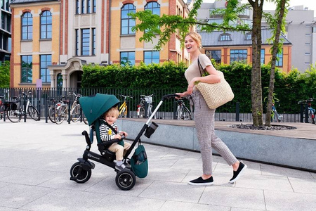 Kinderkraft rowerek trójkołowy easytwist midnight green Rower