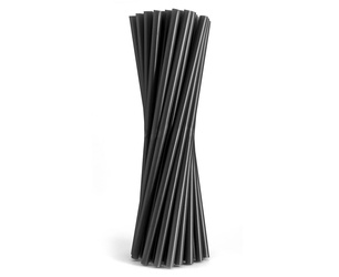 Rurki (słomki) wielokrotnego użytku czarne 7,5x190mm 200szt 191158