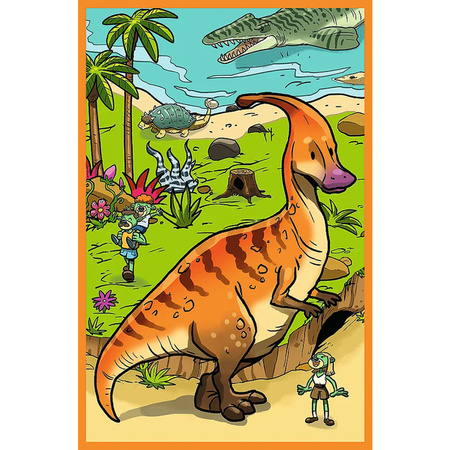 Puzzle Trefl 3x80 Trefliki w świecie dinozaurów 348880