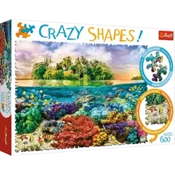 Puzzle Trefl 600 Crazy Shapes Tropikalna wyspa 111132