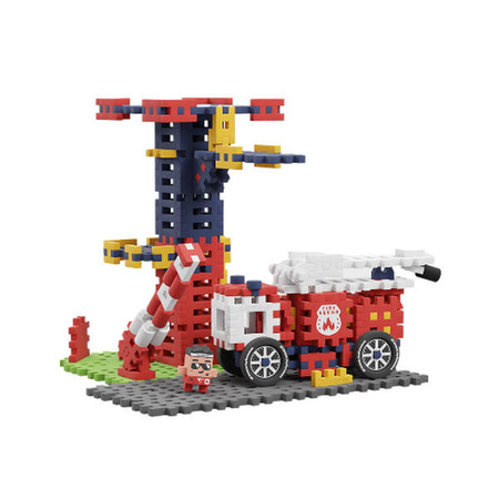 Klocki Waffle mini Remiza strażacka 280el 906279