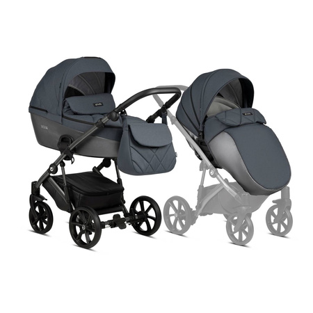 Tutis Viva 4 (luxury) Obsidian 060 Wózek dziecięcy 2w1