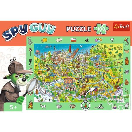 Puzzle trefl 100 Obserwacyjne Spy Guy Polska 155969