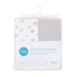 Ceba pokrowiec na przewijak (50x70-80) 2 szt.light grey +yellow 330136